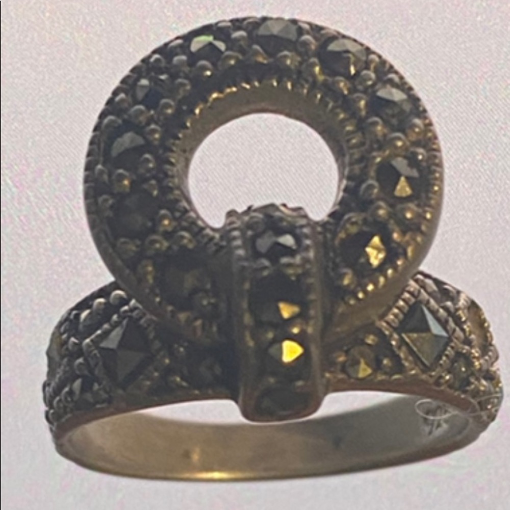 NOVICA STERLING SILVER MARCASITE RING SIZE 7